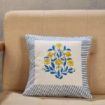 Blue Cotton Cushion Cover – Printed Decorative Cushion Cover (30 x 30 cm)